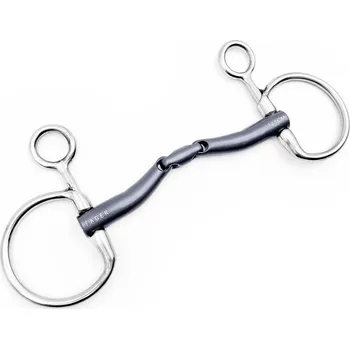 Udidlo pro koně Udidlo Baucher dvakrát lomené Titanium Maria Fager 10,5 cm