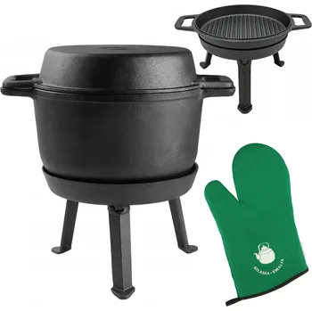 kotlíky Kotlík na trojnožce Silesia Emalia 8 l