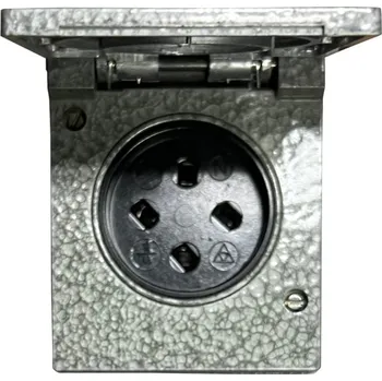 Elektrická zásuvka Zásuvka jednonásobná kovová ABB 5515-6750, IP44, 380 V - šedá + dárek zdarma