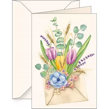 Obálka Přání B6 obálka 6178 Obálka s kyticí