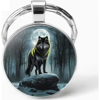 Přívěšek na klíče vlk