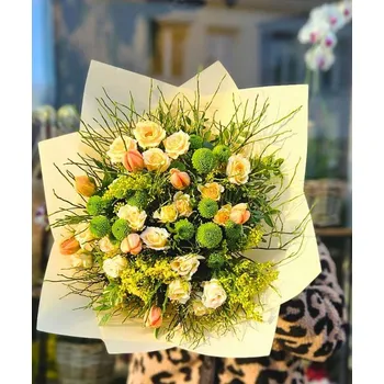 umělá květina Kytice Oranžové tulipány