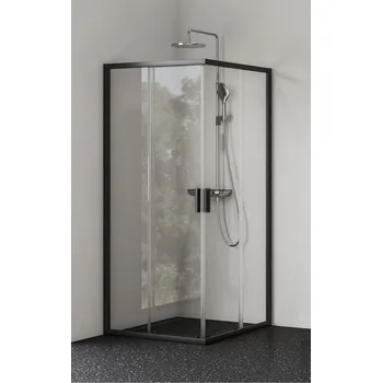 Ravak Blix II sprchový kout čtverec 80x80 cm, Transparent, černá 1LM40300Z1 NBLRV2-80