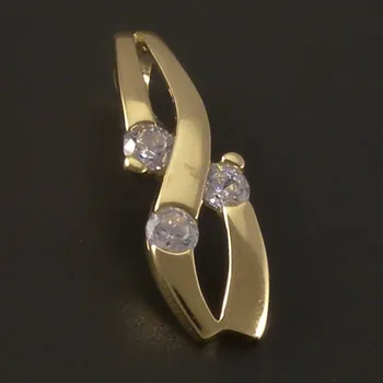 Přívěsek Goldpoint Zlatý zirkonový přívěsek s ouškem na zadní straně Váha: 0.67 g