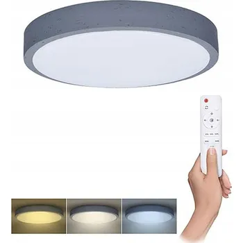 Stropní přisazené svítidlo Solight 48 W integrovaný LED zdroj 38 cm šedé