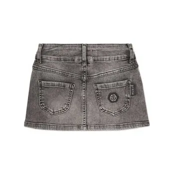 Dámská sukně PHILIPP PLEIN Džínová sukně 20157 Šedá Comfort Fit 12