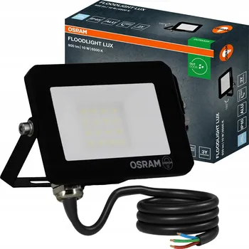 LED reflektor Osram Floodlight Lux 10W 6500K studená bílá 900lm IP65 černý