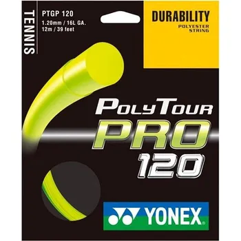Míčový sport Yonex Poly Tour Pro 120, 1,20mm, 12m, žlutý