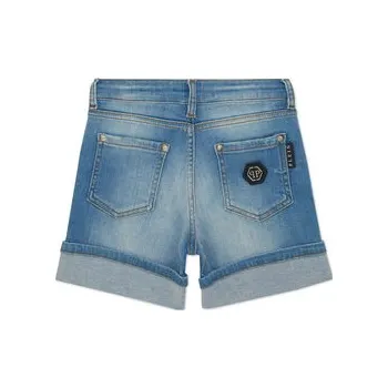 Oblečení a móda PHILIPP PLEIN Džínové šortky 28123 Světle modrá Basic Fit 6