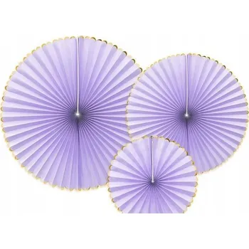 Obraz Dekorativní rozety Party Deco RPK20-004J lila 3 kusy