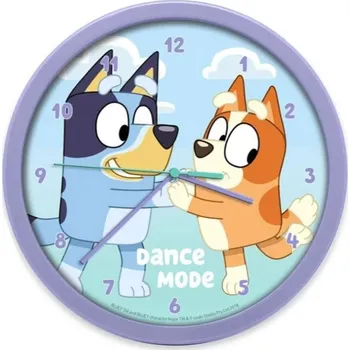 Hodiny Euroswan Dětské nástěnné hodiny BLUEY modré 25 cm