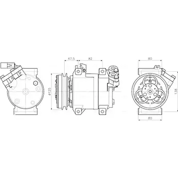 Kompresor klimatizace AVA QUALITY COOLING Kompresor klimatizace AVA MTAK295 + DOPRAVA ZDARMA!