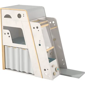 Dětský domeček HabaPro Garáž s domečkem na hraní - levá strana