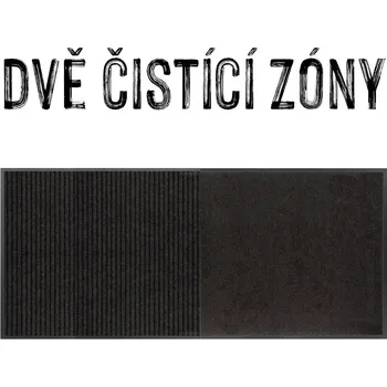 Rohožka Dvouzónová XXL zátěžová rohož LARRY, 300 x 100 cm, antracit