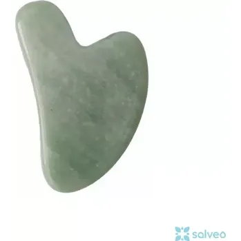 Masážní kámen Gua Sha kámen Horský nefrit světlý 1 ks