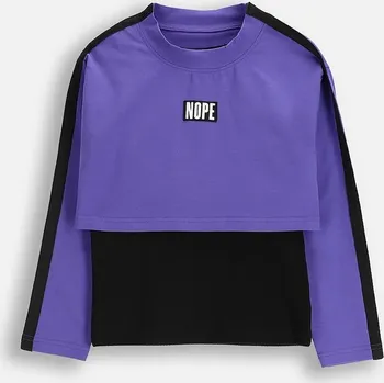 Chlapecká mikina Dětská mikina s bavlnou Coccodrillo ZC5143901RGJ fialová 45X, vel. 146