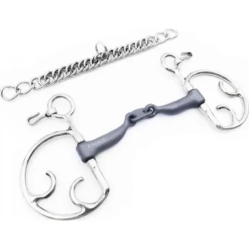 Udidlo pro koně Udidlo Thiedemann dvakrát lomené Titanium Carl Fager 10,5 cm