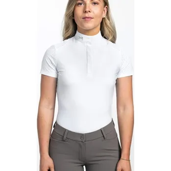 Dámské tričko FAGER Tričko závodní Nathalie Fager, s krátkým rukávem, dámské, bílé XS