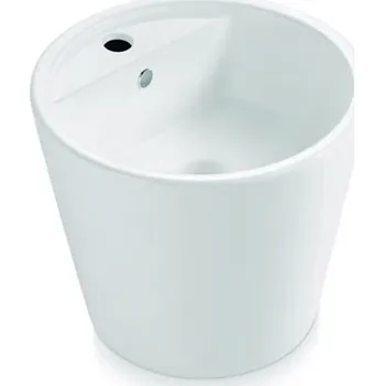 Umyvadlo Bathco 4057 - Umyvadlo na desku FLORENCIA pr. 42 cm porcelán/bílá