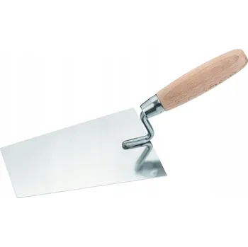 Malířská špachtle ŠPACHTLE ZEDNICKÁ 180mm NEREZOVÁ Dřevěná Rukojeť PRO NANÁŠENÍ OMÍTKY