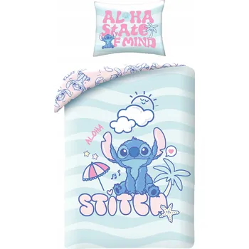 Povlečení Povlečení bavlněné 140x200 Lilo a Stitch Mládežnické pastelové