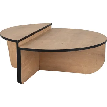 Konferenční stolek Orion dvoudílný konferenční stolek, dub medový / černá