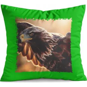 Polštář POLŠTÁŘ ZELENÝ DÁREK - ZVÍŘATA PTÁK OREL