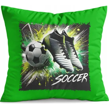 Polštář POLŠTÁŘ ZELENÝ DÁREK - FOTBAL SPORT TÝM ZÁPAS POHÁR