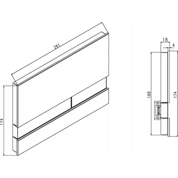 Splachovací tlačítko Splachovací tlačítko pro WC Werit Jomo černé