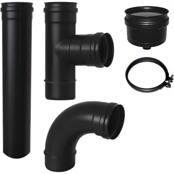 Krbová kamna SET KOUŘOVODŮ PRO PELETOVÁ KAMNA (1000 mm+500 mm)