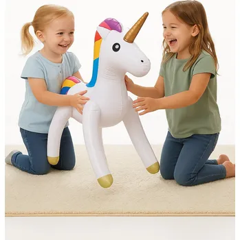 Party dekorace Nafukovací Jednorožec Hračka pro Děti Narozeninová Dekorace 53×35 cm