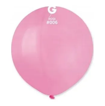 Balónek Balónek Pastelový Latexový 06 Růžový Gemar 19" - 48 cm - 1 ks