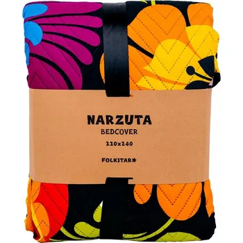 Přehoz na lůžko Přehoz na postel Folkstar polyester 240 cm x 220 cm, vícebarevný