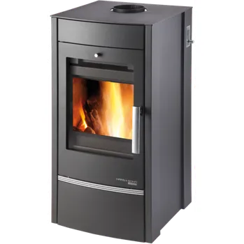 Krbová kamna ALMO II s výměníkem, černá, víko+boky plechové