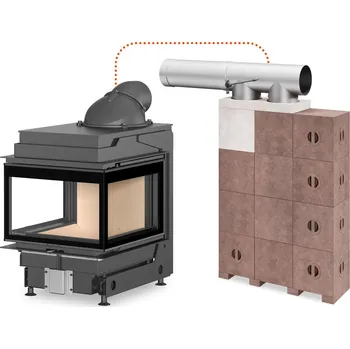 Krbová kamna DYNAMIC U 3G S 56.44.57.21 K1A - třístranná kamnová vložka s akumulačním modulárním systémem AMS