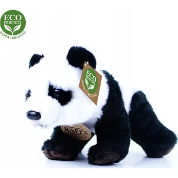 plyšák ZVÍŘATA ZOO DIVOKÁ ZVÍŘÁTKA PLYŠÁK PANDA SEDÍCÍ 22 CM