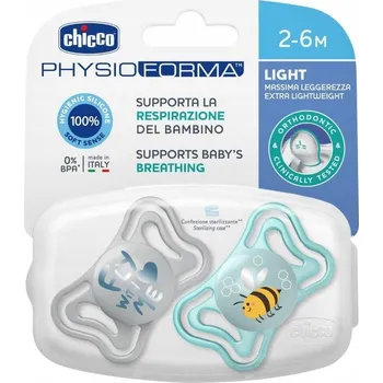 dudlíky Chicco anatomický silikonový Dudlík 2+ m