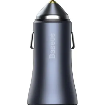 Autobaterie Baseus Golden Contactor Pro nabíječka do auta, USB USB-C, QC4.0 , PD, SCP, 40W (šedá)