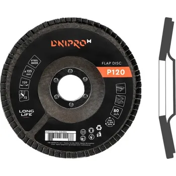 Brusný kotouč Lamelový kotouč 125 22,2 (1 ks) P120, Dnipro-M