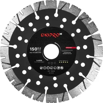 Řezný kotouč Dnipro-M Diamantový kotouč Dnipro-M150 mm 22,2 mm, Grand