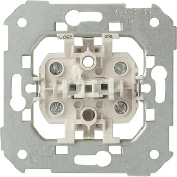 vypínač Vypínač dvoupólový , řazení 2, 10 AX / 230 V~, bezšroubové svorky, Simon 82 75133-39