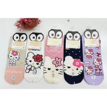 MIX 5 KS Dětské Ponožky KITTY bavlna velikost 23-26