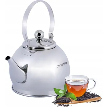 Varná konvice Tradiční ocelová Konvice Kamille 0,8 l v odstínech šedé a stříbrné