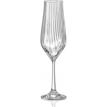 Sklenice Skleničky na šampaňské BOHEMIA Tulipa Optic 6 Ks