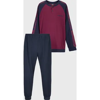 Dámské pyžamo Pánské nadměrné bavlněné pyžamo Trevino dlouhé