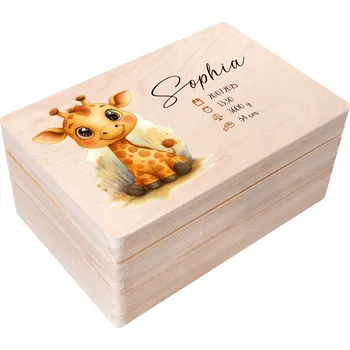 Obraz Krabička suvenýr narození dárek křtiny, 1 rok, narozeniny 30x20