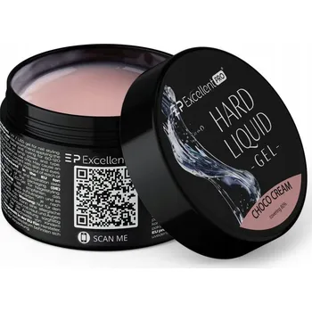 Lak na nehty EXCELLENT PRO HARD LIQUID GEL CHOCO CREAM TVRDÝ STAVEBNÍ GEL BÉŽOVÝ 15 g