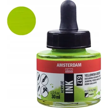 Akrylový inkoust Amsterdam 30 ml 617 Yellowish Green