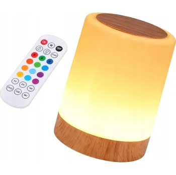 Lampička NOČNÍ LAMPA LED DOTYKOVÁ 13 BAREV NÁLADOVÁ LAMPičKA S FUNKCÍ ČASOVAČE