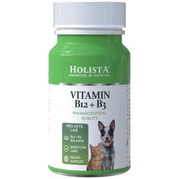 Doplněk stravy pro psy a kočky HolistaPets tablety B12 + B3 bez cukru 90 ks